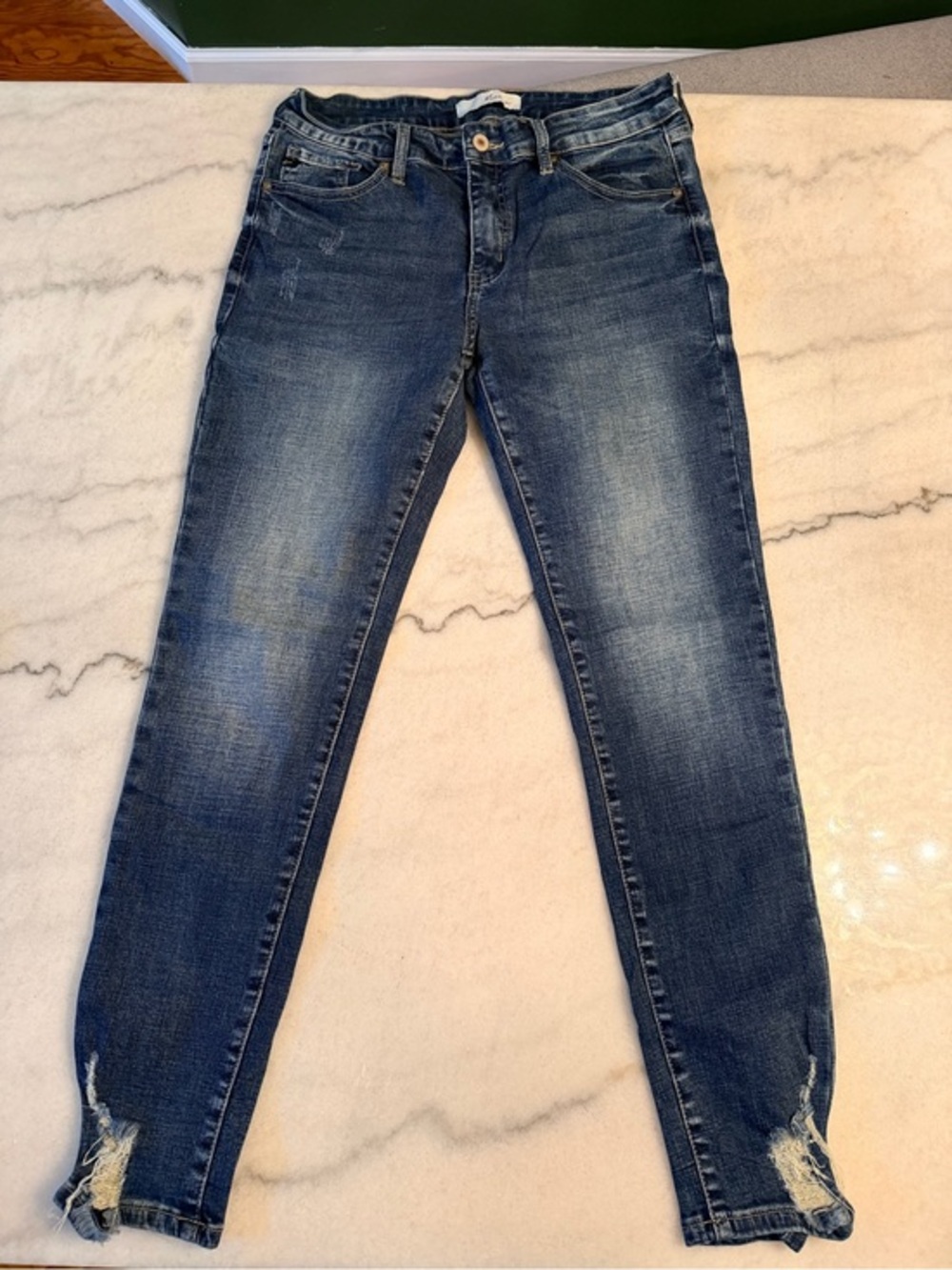 KanCan Medium Wash Distressed Skinny Jeans